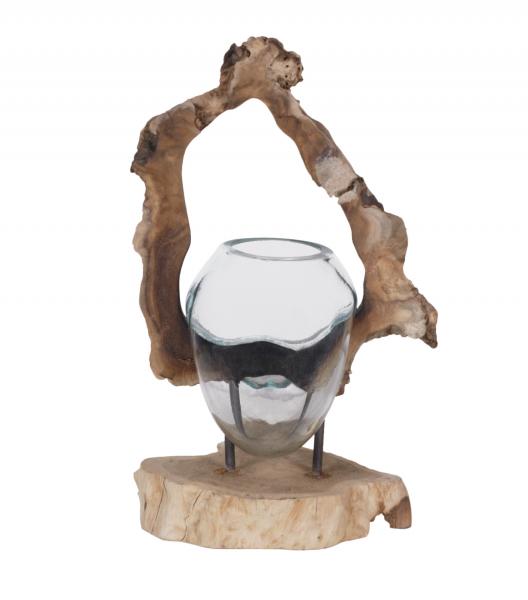 Glas im Ring Kaffeeholz